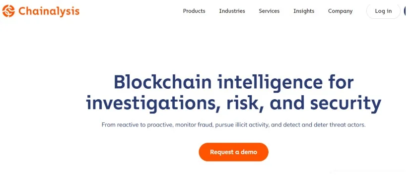 Chainalysis web page