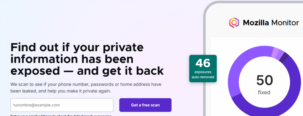 Firefox monitor screen