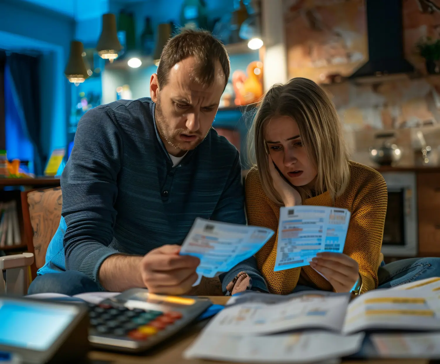 Couple reviewing property tax notices while learning How to Compare a County Payment Plan vs. a Tax Lien Timeline before deadlines apply